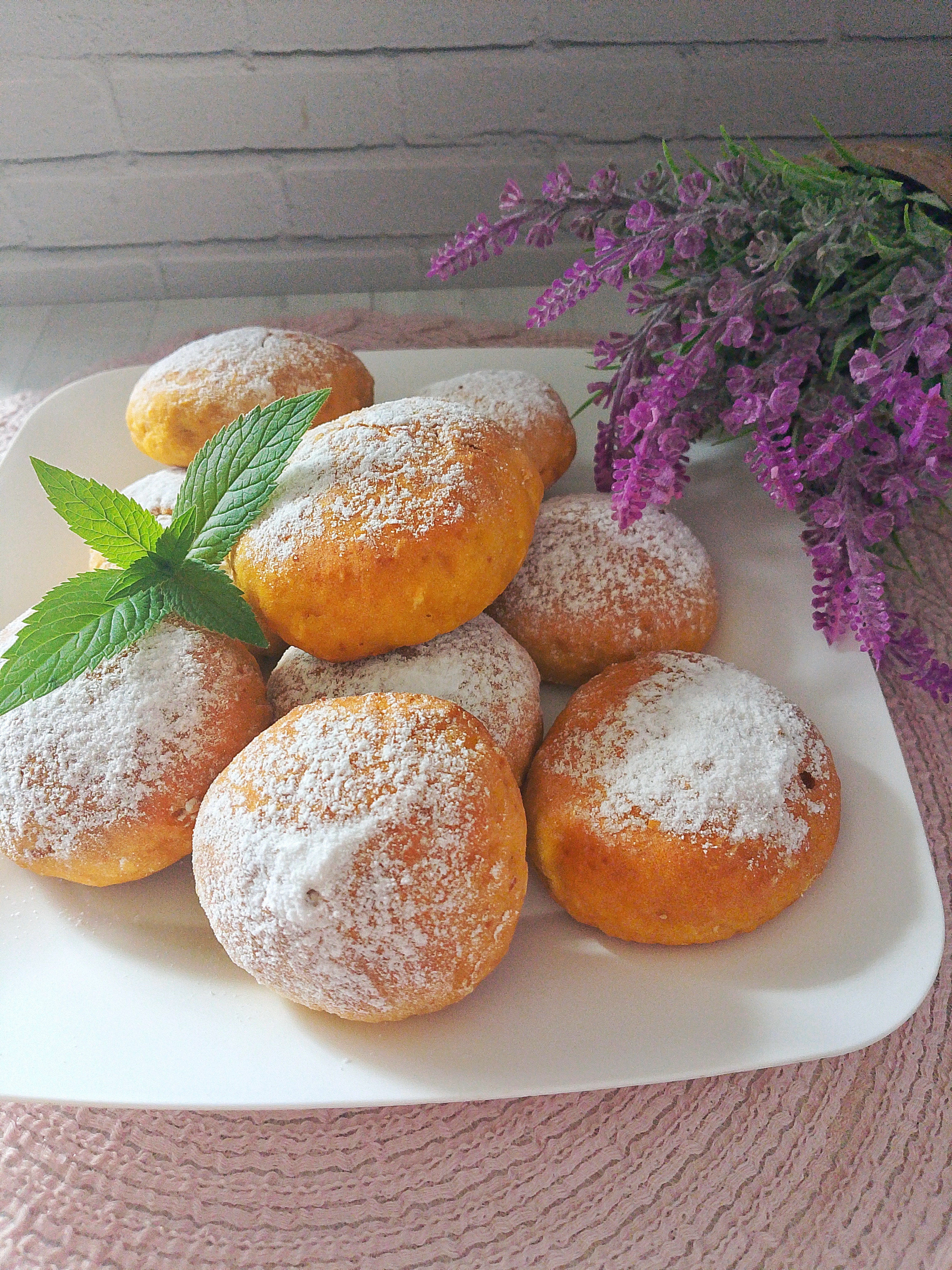 Тыквенное печенье с кокосовой стружкой