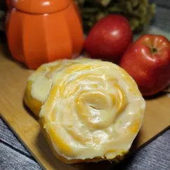 Тыквенные булочки с яблоками 