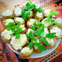 Рулетики из баклажанов