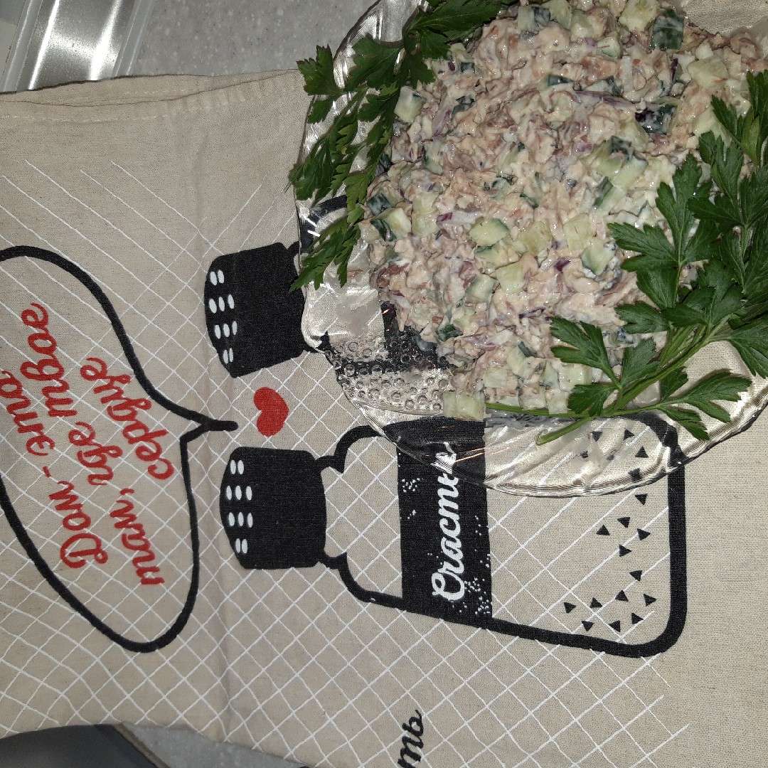 Салат из скумбрии