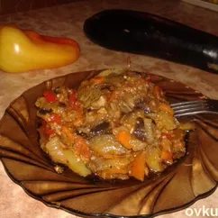 Мясо с баклажанами