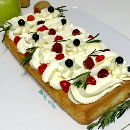 Новогодний кекс с ягодами (классический кекс)