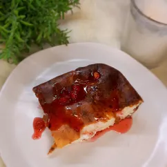 Творожная запеканка с манкой и сметаной