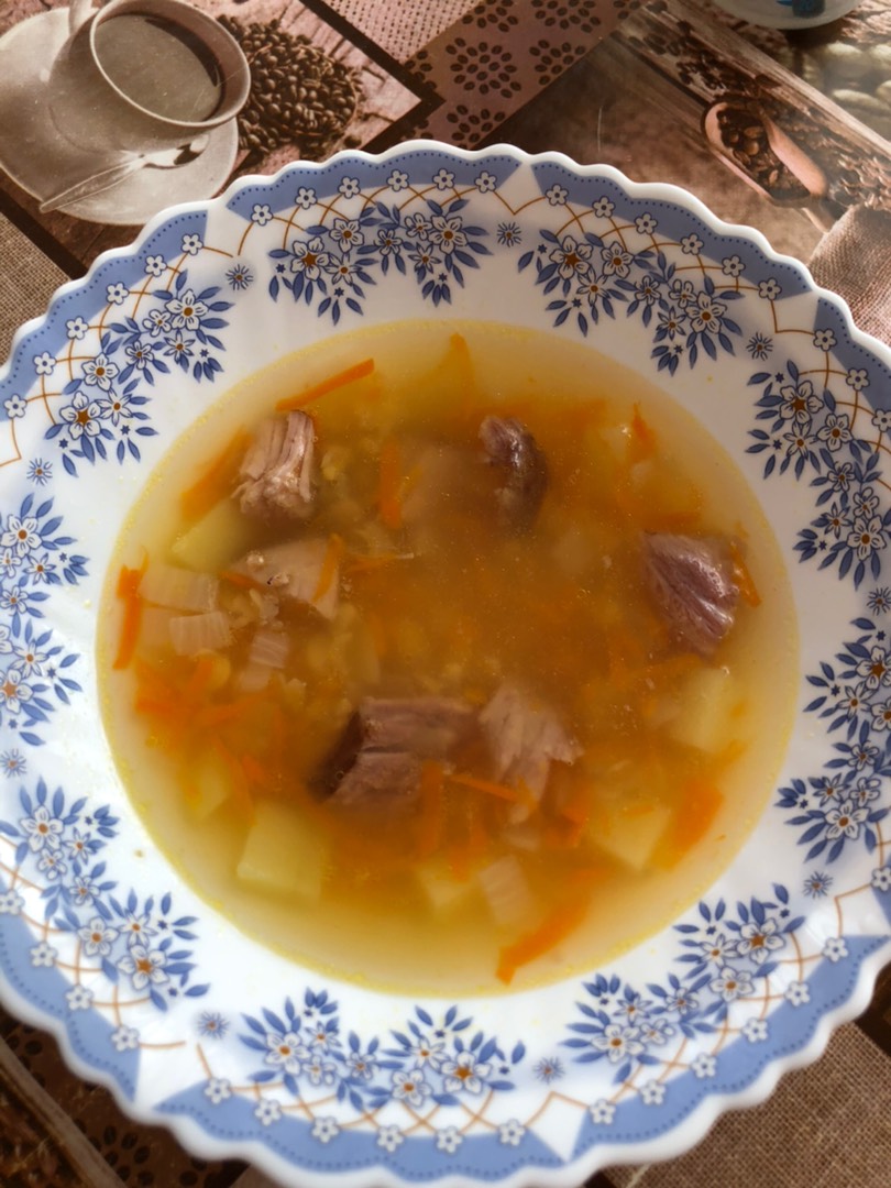 Гороховый суп с копчеными ребрами - Пошаговый рецепт с фото | Первые блюда