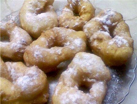 Пончики дрожжевые