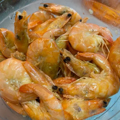 Сливочно-чесночные креветки 🦐