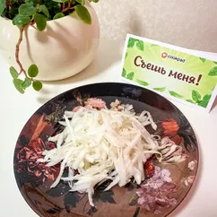 Салат из чёрный редьки с маслом