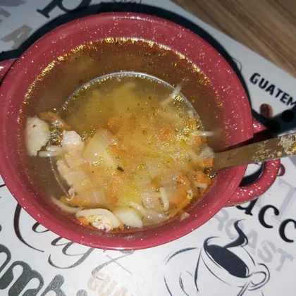 Куриный суп с вермишелью-паутинкой