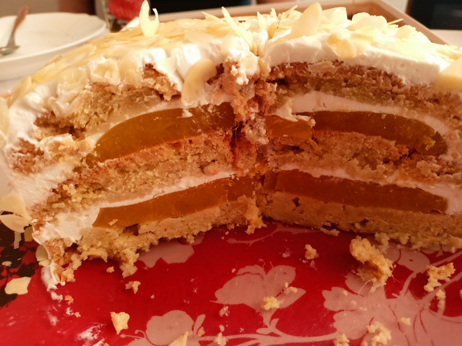 Торт "Манго-кокос" (веганский)