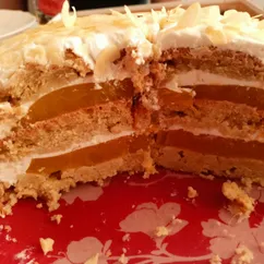 Торт "Манго-кокос" (веганский)