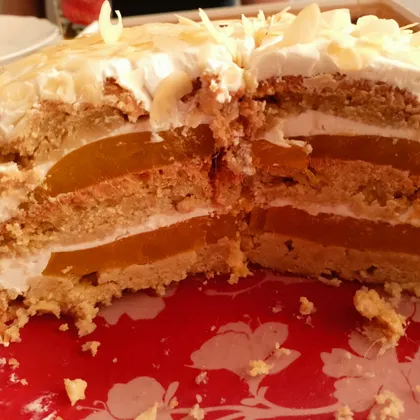 Торт "Манго-кокос" (веганский)