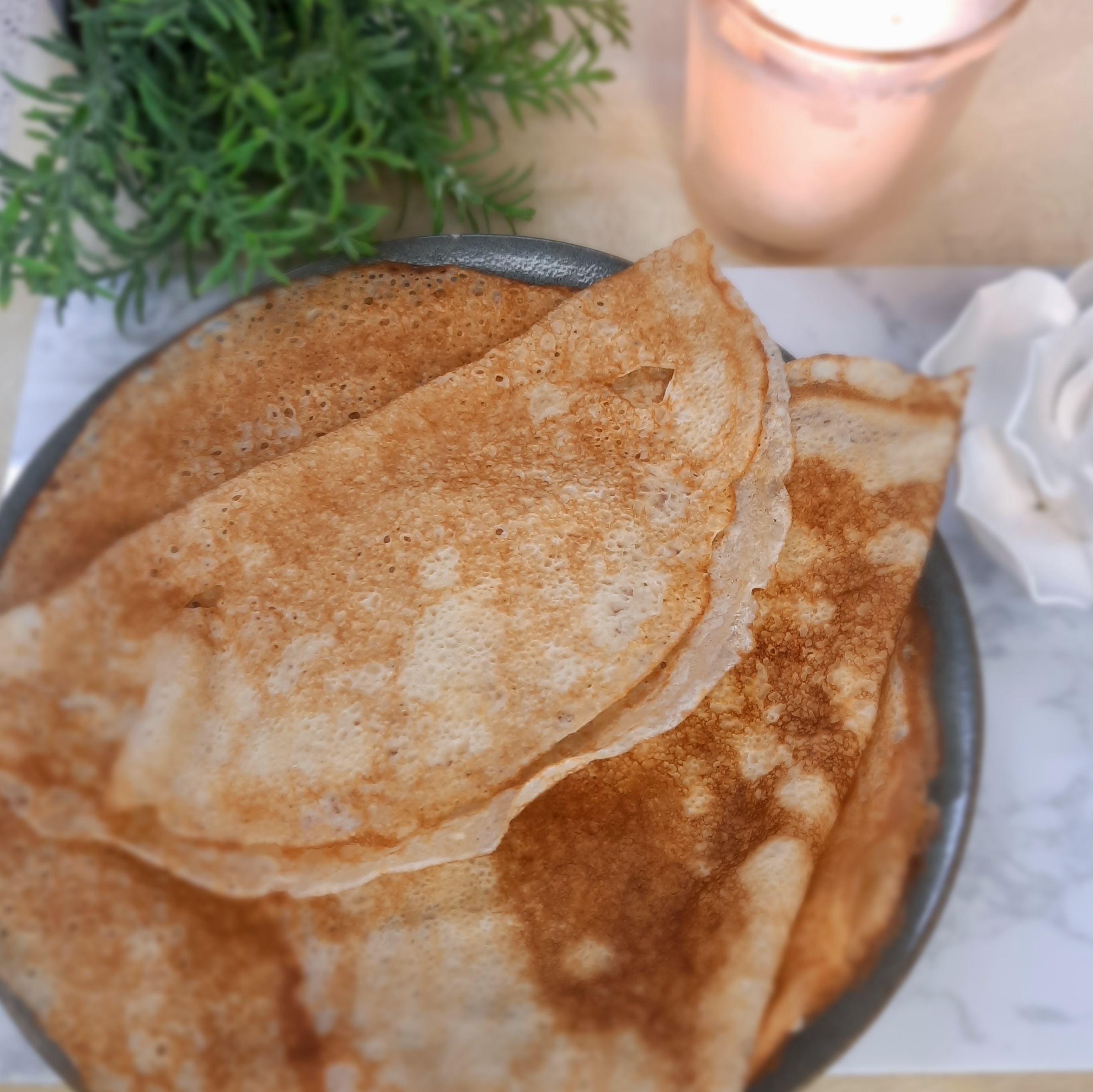 Заварные блины на молоке