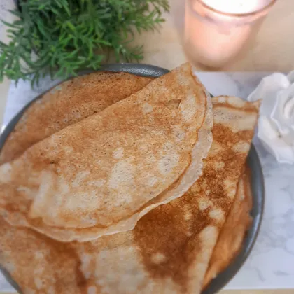 Заварные блины на молоке