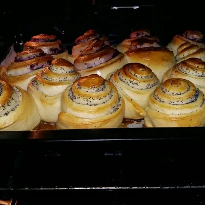 Вкусные, нежные булочки с начинкой 😋😋😋 #кулинарный марафон