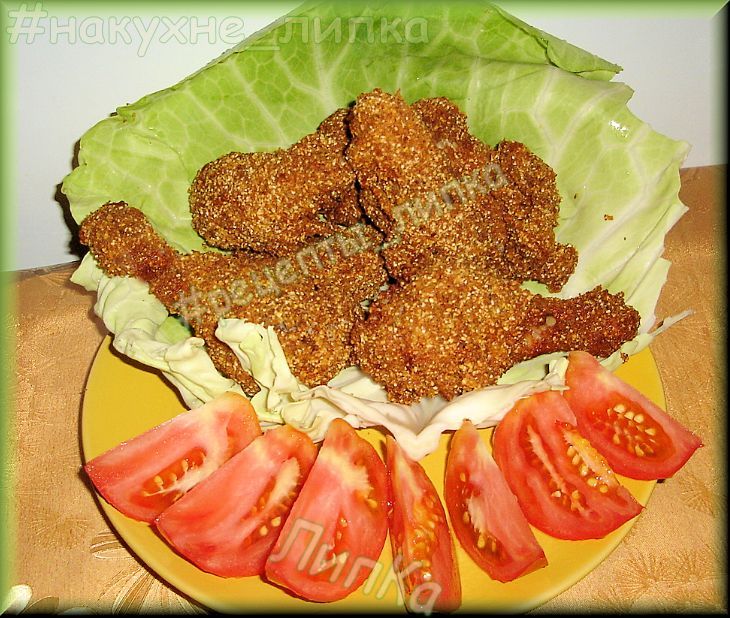 Хрустящих куриные ножки
