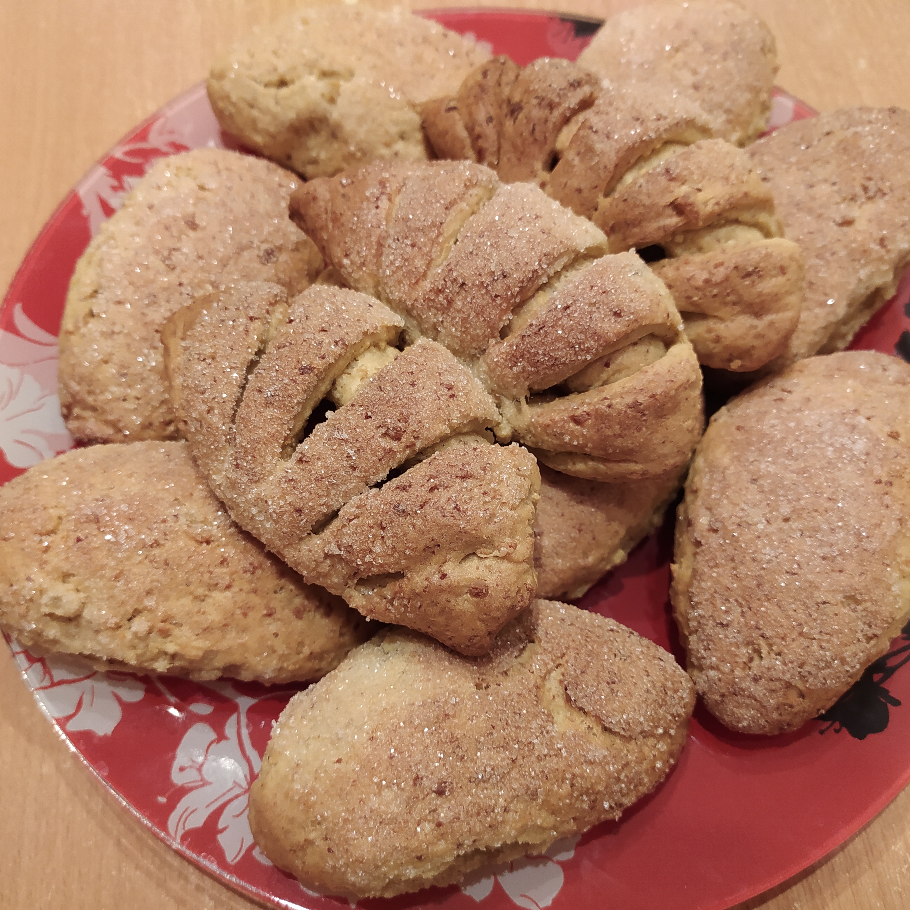 Булочки с повидлом из "творожного" теста (веганские)