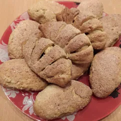 Булочки с повидлом из "творожного" теста (веганские)