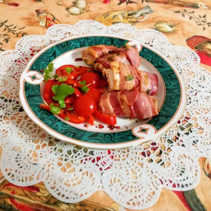 Куриное филе в беконе