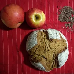 Ржано-пшеничный бездрожжевой хлеб без сахара🍞