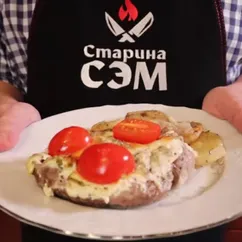 Новогодний рецепт без майонеза от Старины Сэма! Мясо по-французски с греческим йогуртом !