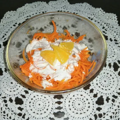 Салат с морковью, апельсином и корицей