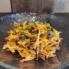 Салат из моркови и фасоли (в пост)