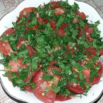 Закуска из баклажанов с помидорами "Ташкент"