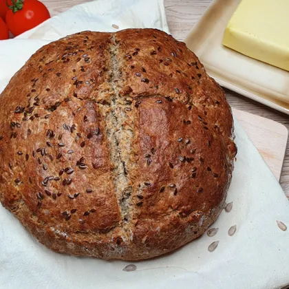 Бездрожжевой хлеб с семечками
