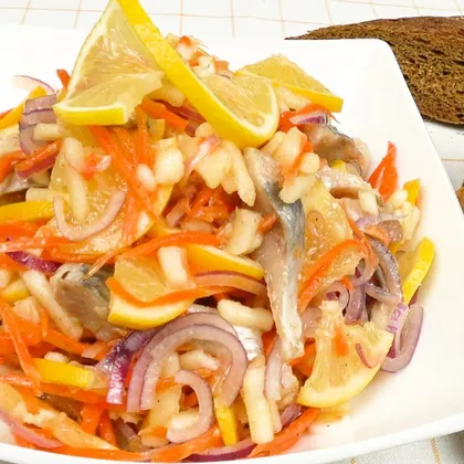 Быстрый салат-закуска из сельди к празднику | Fast herring salad for the holiday
