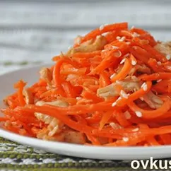 Морковь по-корейски с соевым мясом