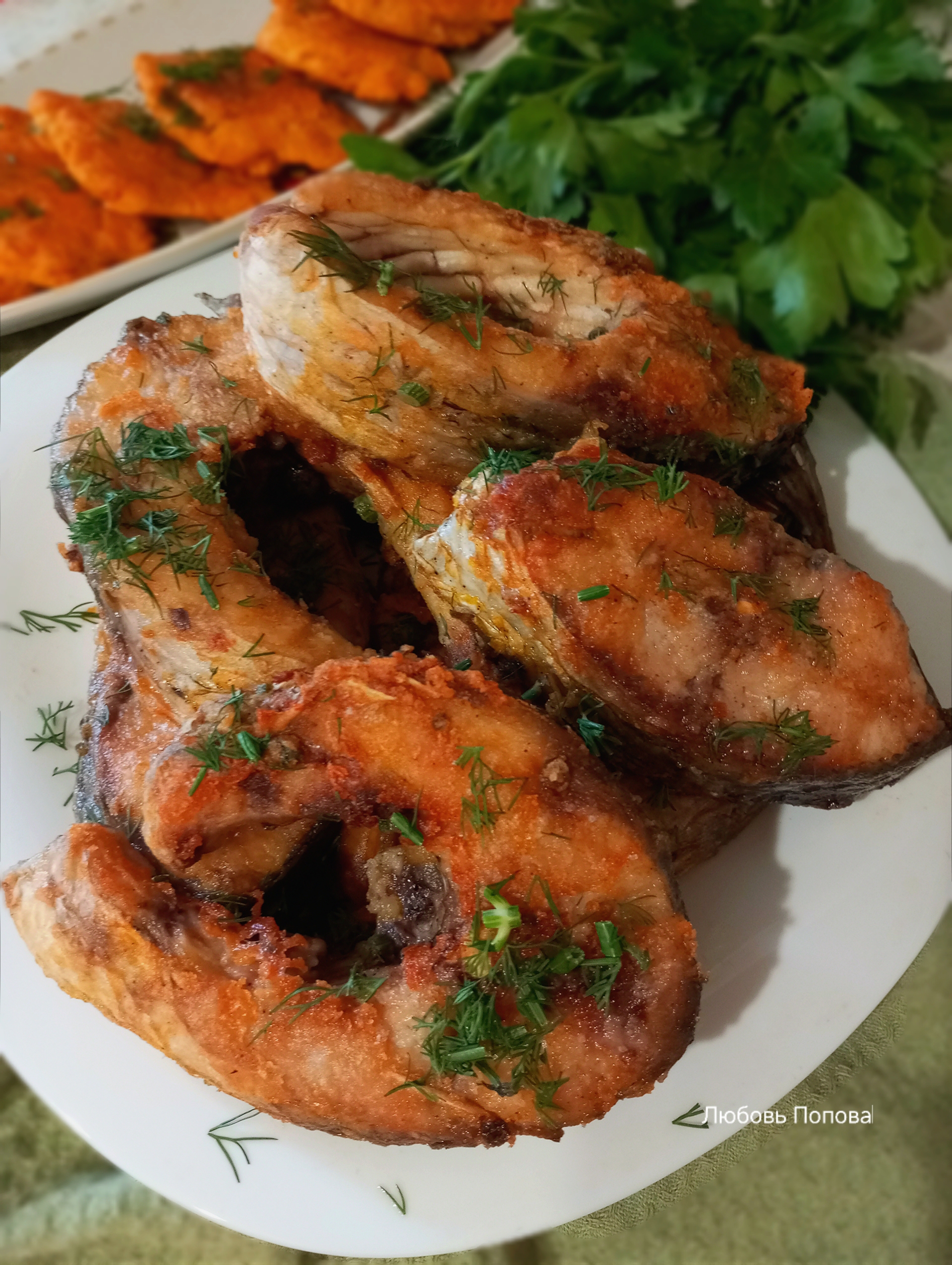 Жареный сазан