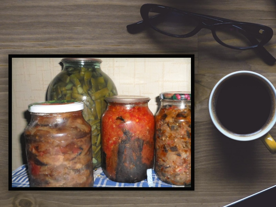 Рагу из кабачков  и баклажан на зиму