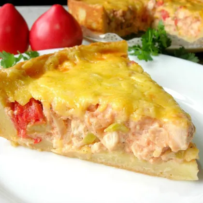 ​​🥮Открытый мясной пирог с картофельным тестом🥮