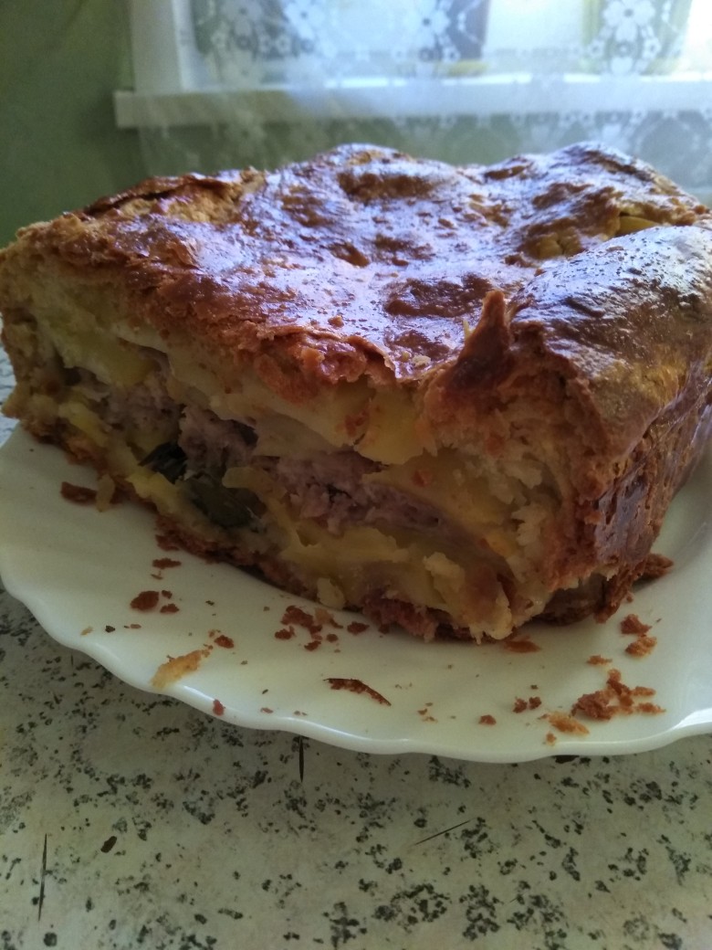 Пирог с картошкой в духовке - рецепт приготовления с фото от натяжныепотолкибрянск.рф