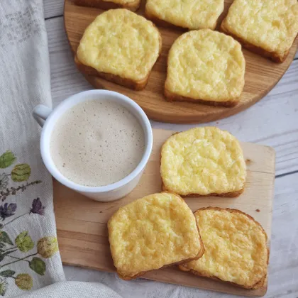 Горячие бутерброды с сыром и яйцом