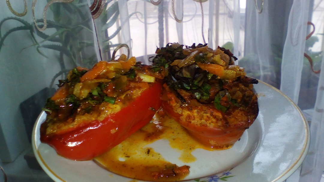 Перец, фаршированный капустой на зиму, пошаговый рецепт с фото на ккал