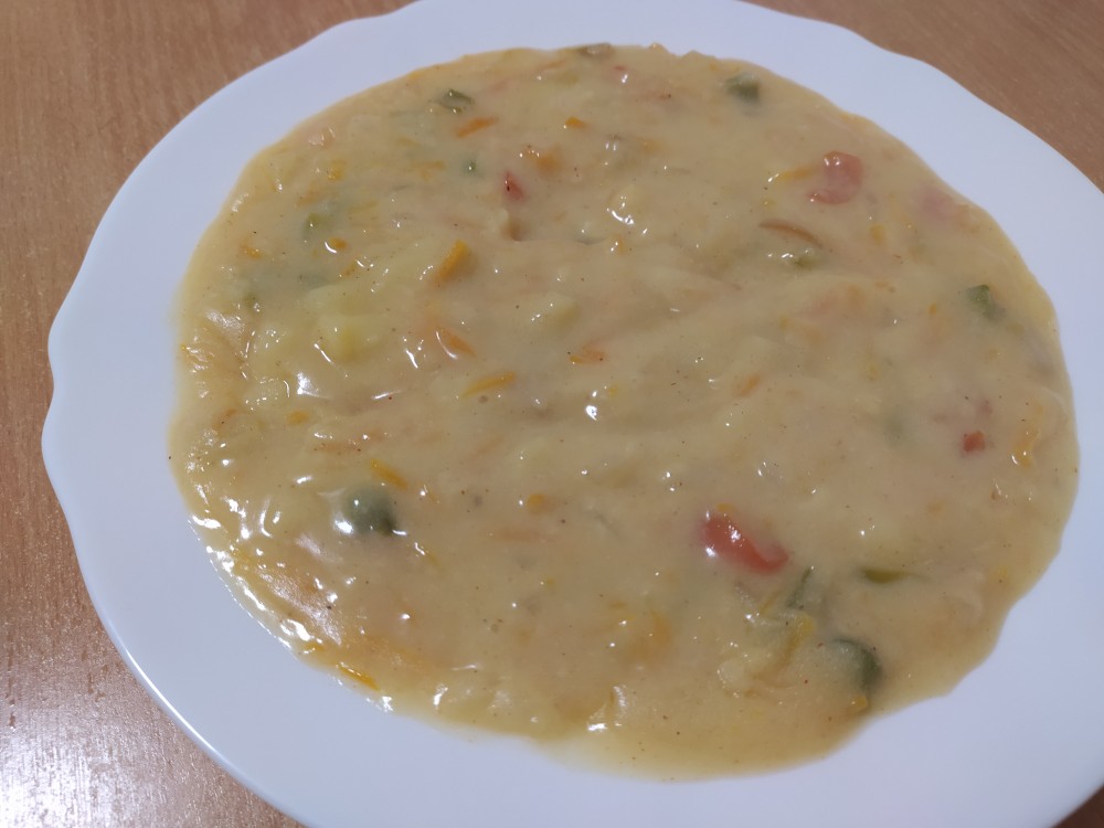 Суп-пюре с брокколи и плавленым сыром