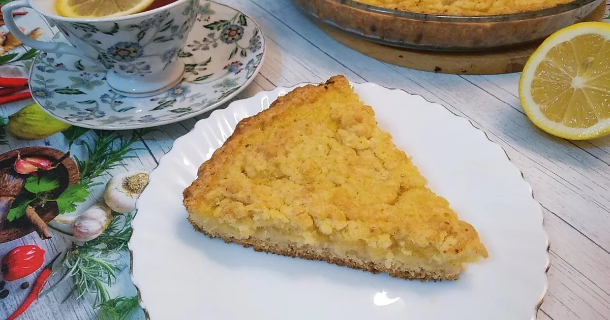 Творожный пирог с лимоном пошаговый рецепт с фото