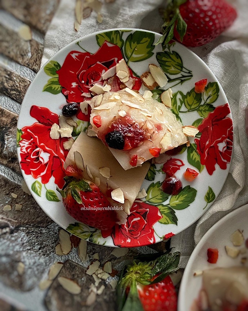 🍓Десерт бланманже классический из миндального молока рецепт с фото  пошаговый от Оксана - Овкусе.ру