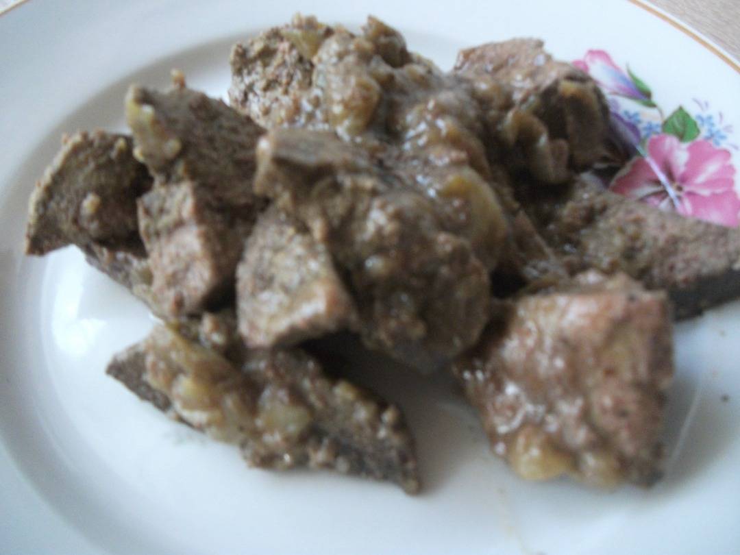 Жареная свиная печень с луком – пошаговый рецепт приготовления с фото