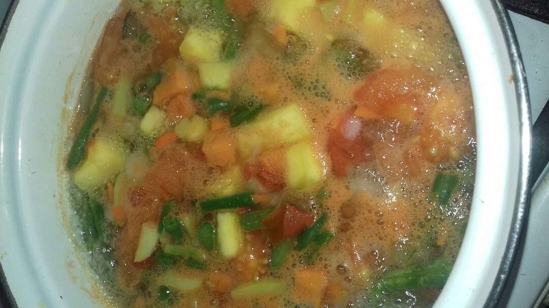 Фитнес-суп с овощной смесью