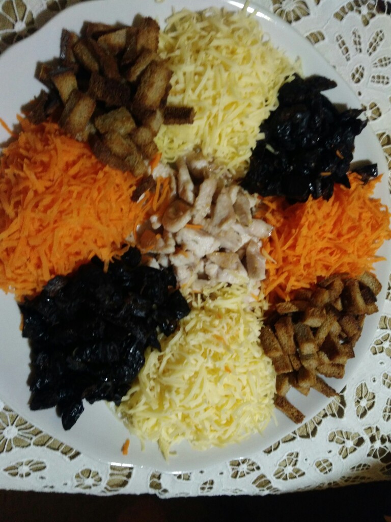 Салат «Монгольская горка» — рецепт с фото пошагово