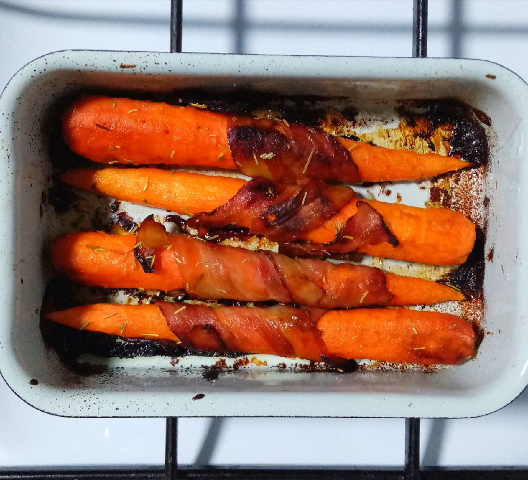 🥕Морковь, запечённая в беконе - новогодний гарнир в год кролика