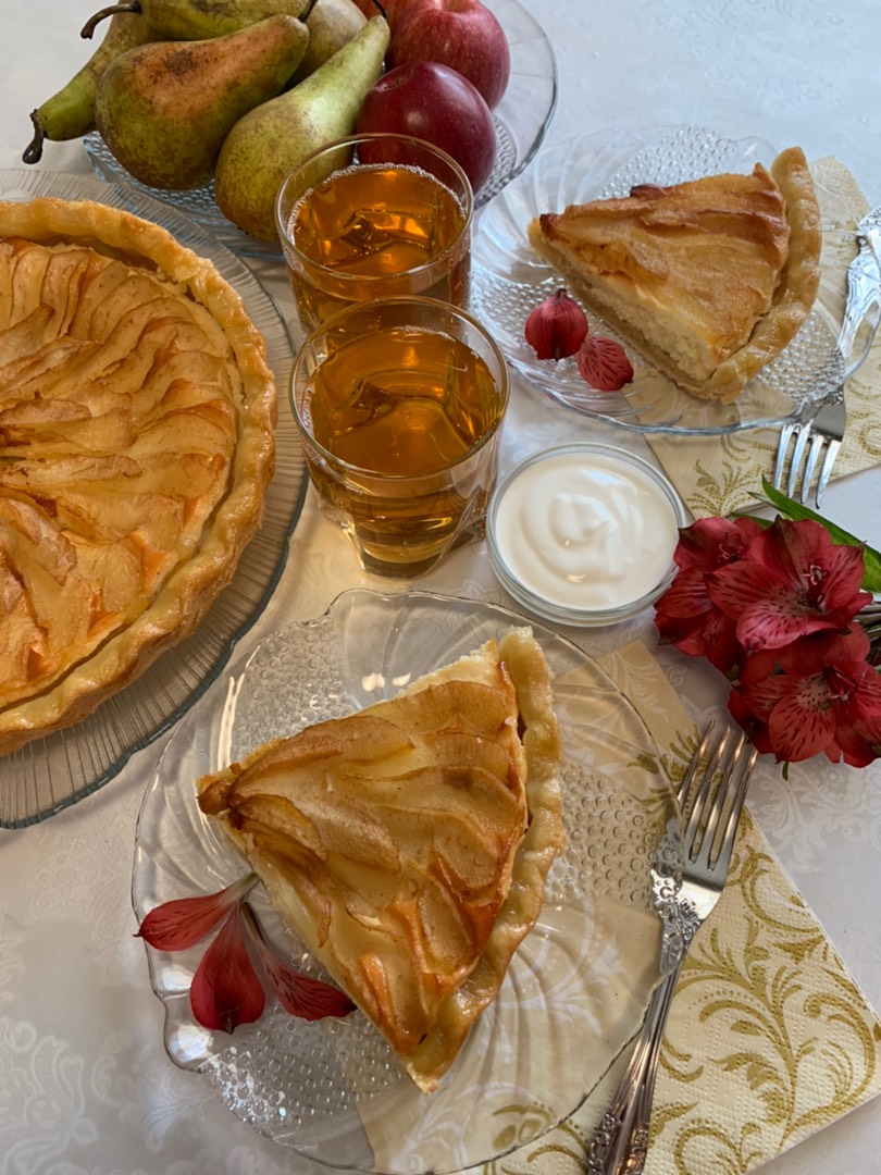 Грушево-творожный пирог 🥧