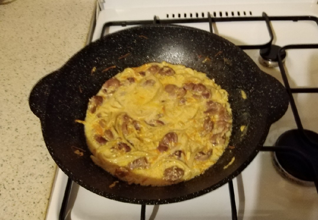 Паста с куриными желудками в сковороде Вок 🍜 рецепт с фото пошаговый от  Лариса 🌺🥣 - Овкусе.ру