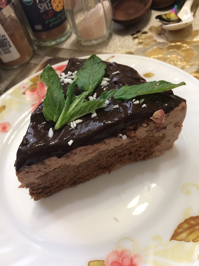 Шоколадный торт суфле без выпечки с желатином