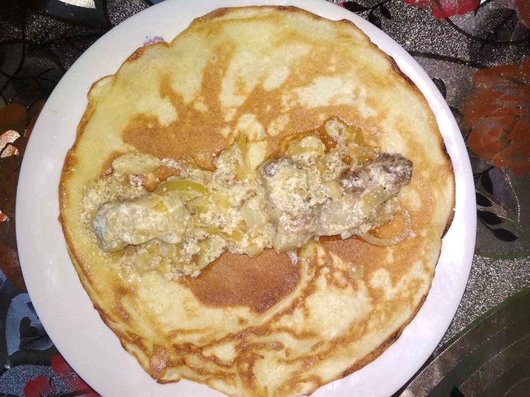 Блины с мачанкой