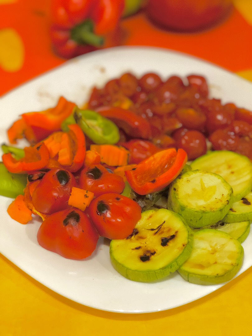 Овощи на сковородке гриль.🥦🌶🍅🍆🥕