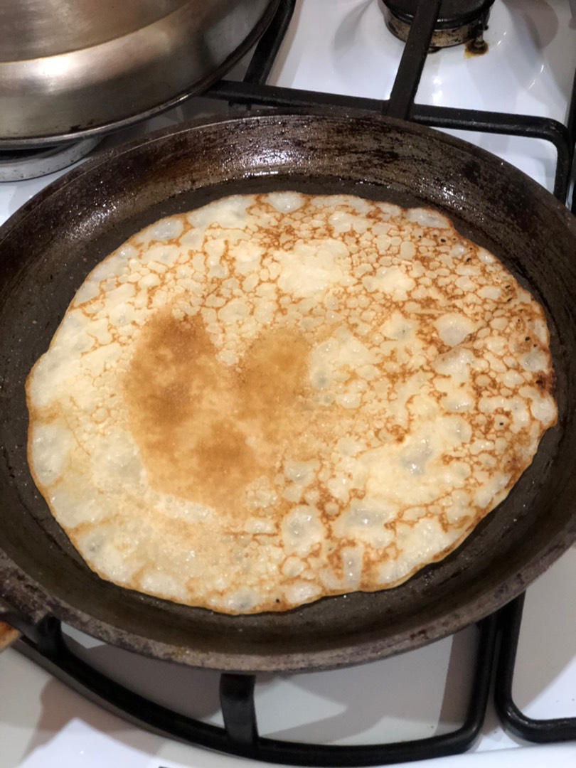 Постные блины на минералке.🥞