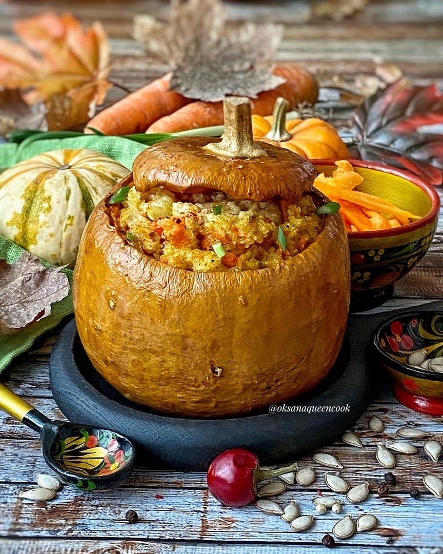 🎃Каша пшеничная с мясом и тыквой